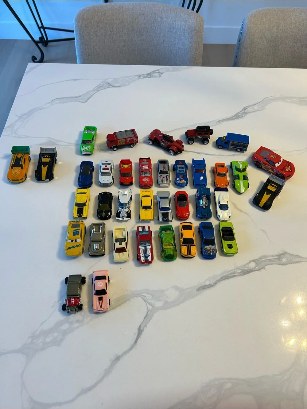 35 Hot Wheels Assorted Toy Cars- Mixed Colors